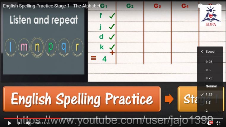 Spelling practice youtube listening ielts